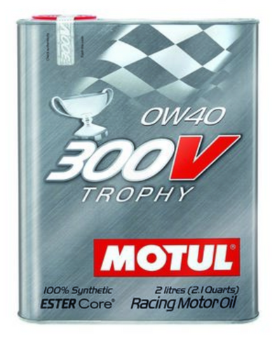 Motul 300V Synthetic Racing Engine Oil Trophy 0w40